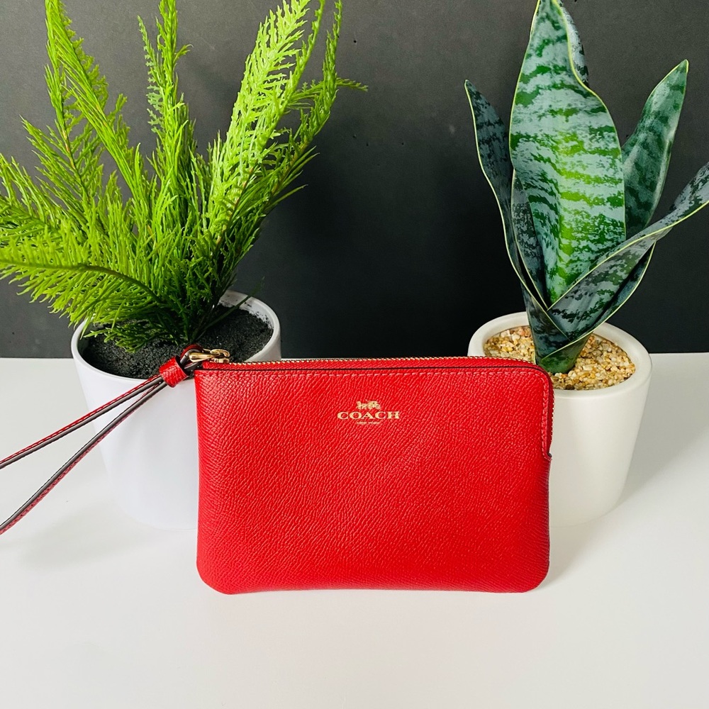 Red Coach wristlet
